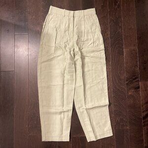 Wilfred Sage Green Linen Trousers